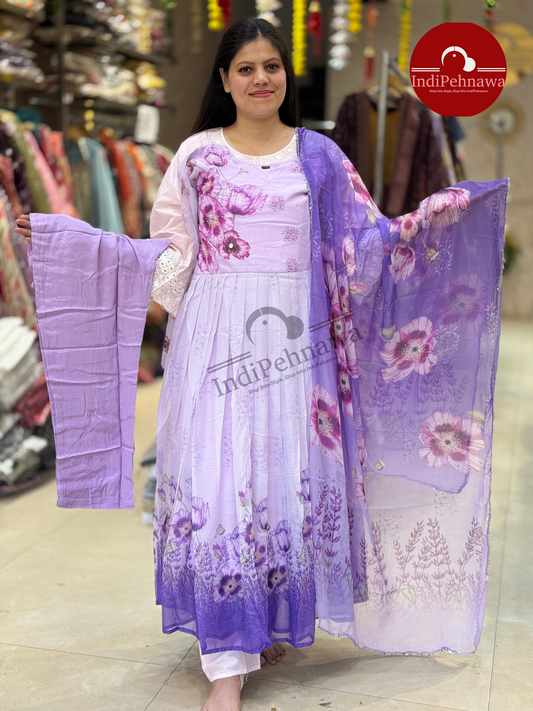Festive Floor-Length Anarkali – Made for Grand Occasions