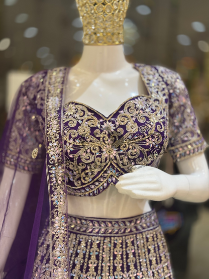 Designer Full Sequence Embroidered Lehenga for Weddings