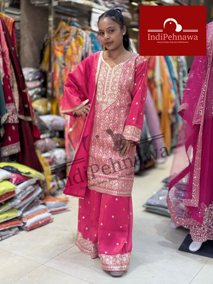 Royal Party Wear Jafa with Handcrafted Tilla Work