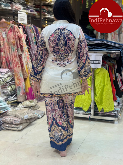 "Festive Fit: Ethnic Co-ord Set for Celebrations"