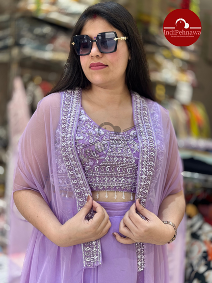 Designer Shrug Choli for Parties – Indo-Western Look