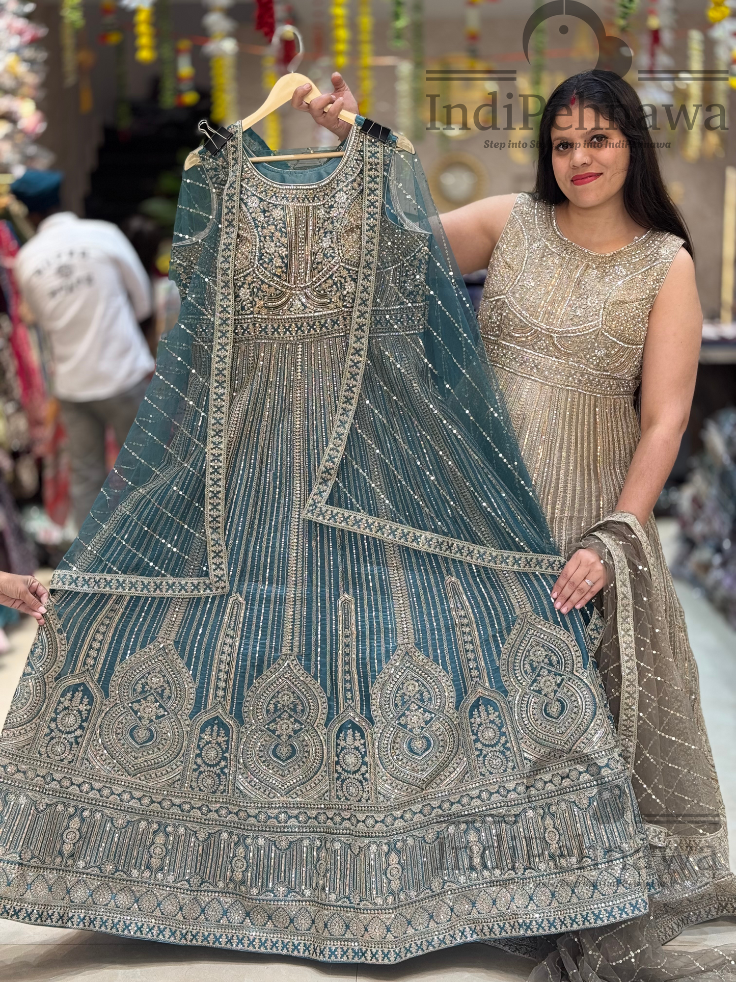 Premium Sasha Bridal Gown with Exquisite Tilla Work – A Dream Wedding Dress