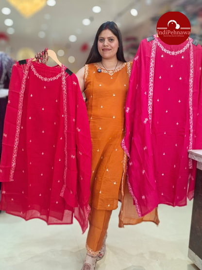 Premium Silk Suit With Dupatta