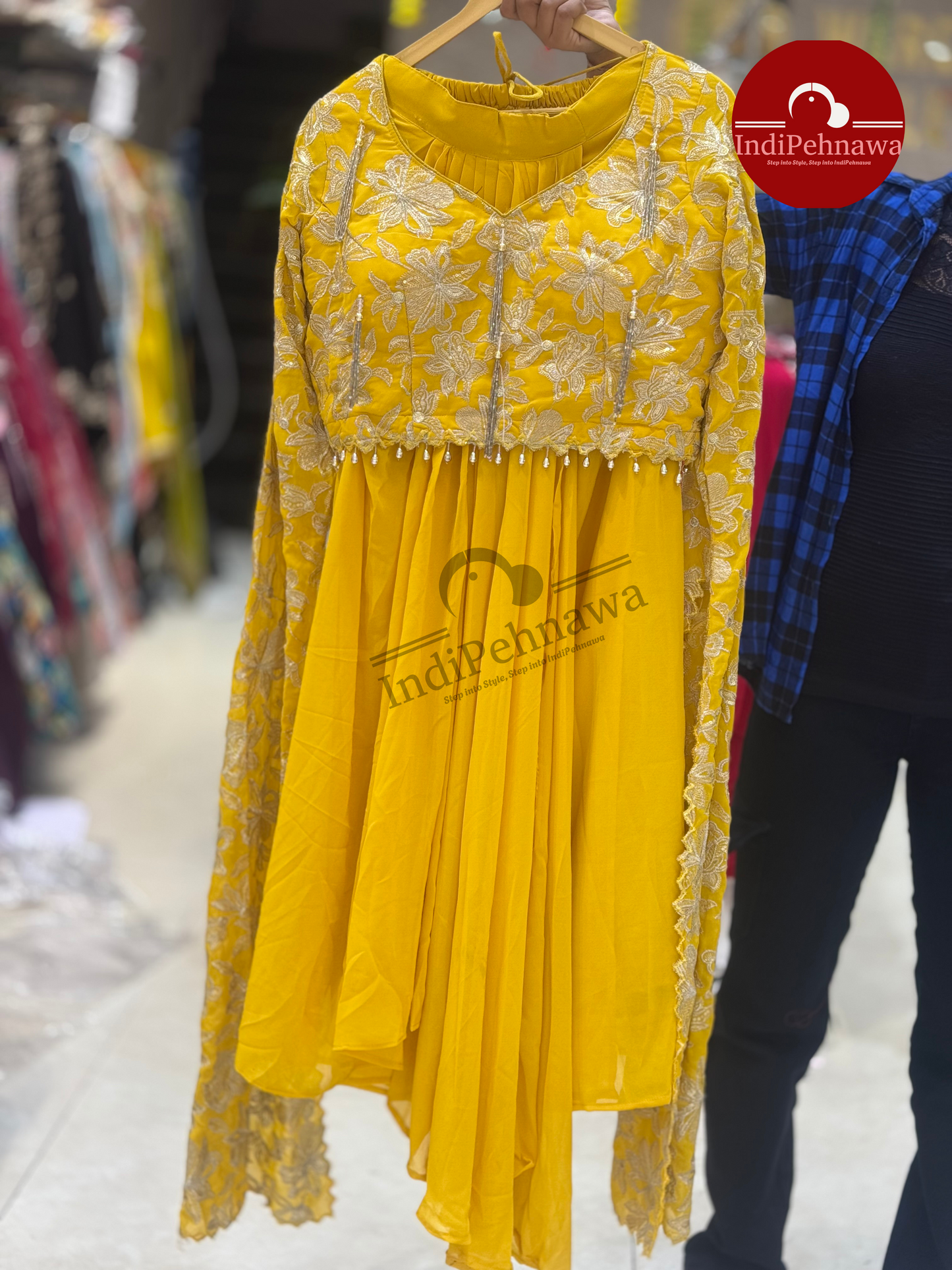 Royal Grace Long Sleeves Choli – Party Wear Elegance
