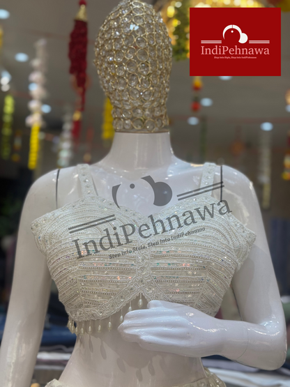 Trendy Beads Embellished Lehenga – Shine at Every Celebration