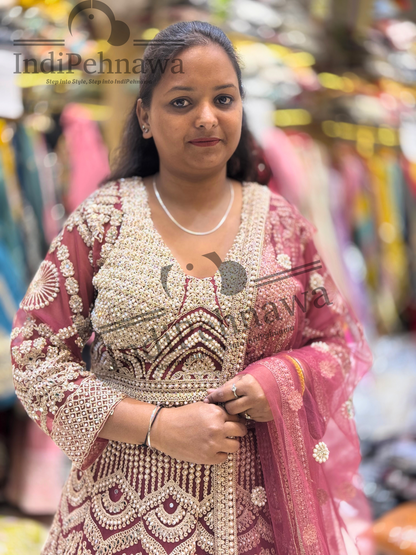 Exquisite Luxury Lehenga with Intricate Pearl Work