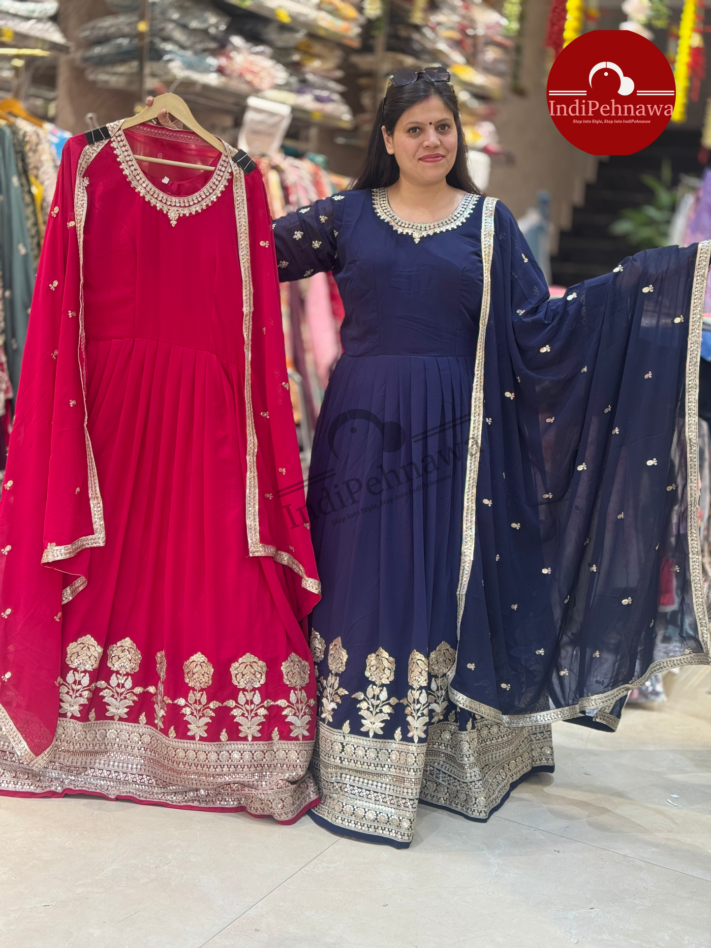 Apsara Vibes – Indo-Western Party wear Gown for Functions