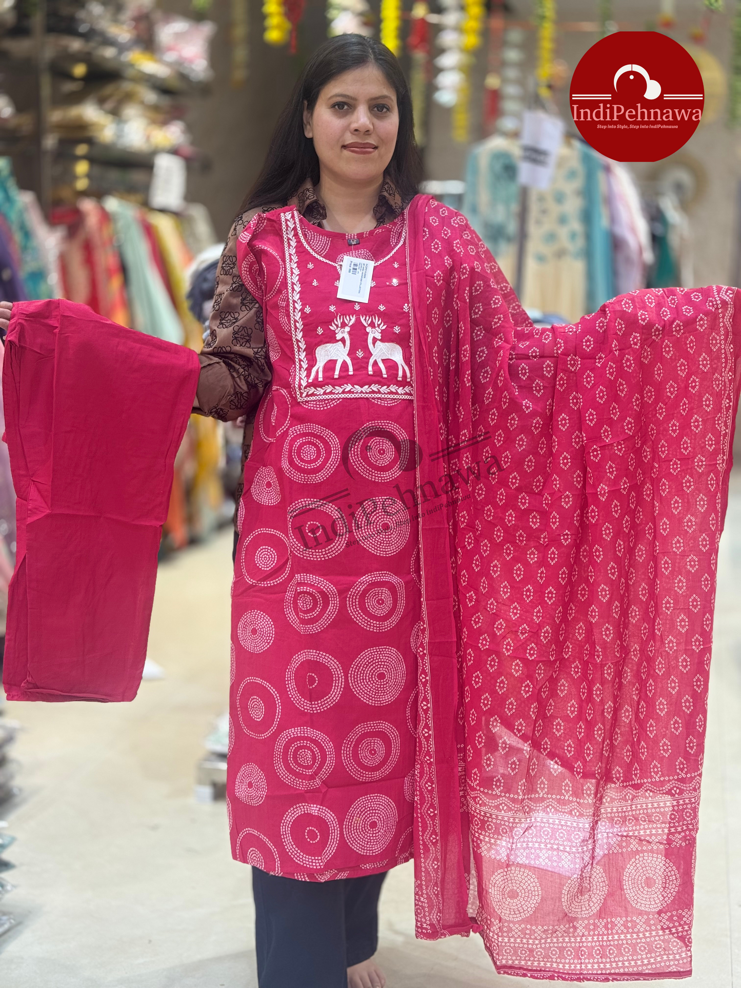 Deer Dreams – Graceful Printed Ethnic Suit