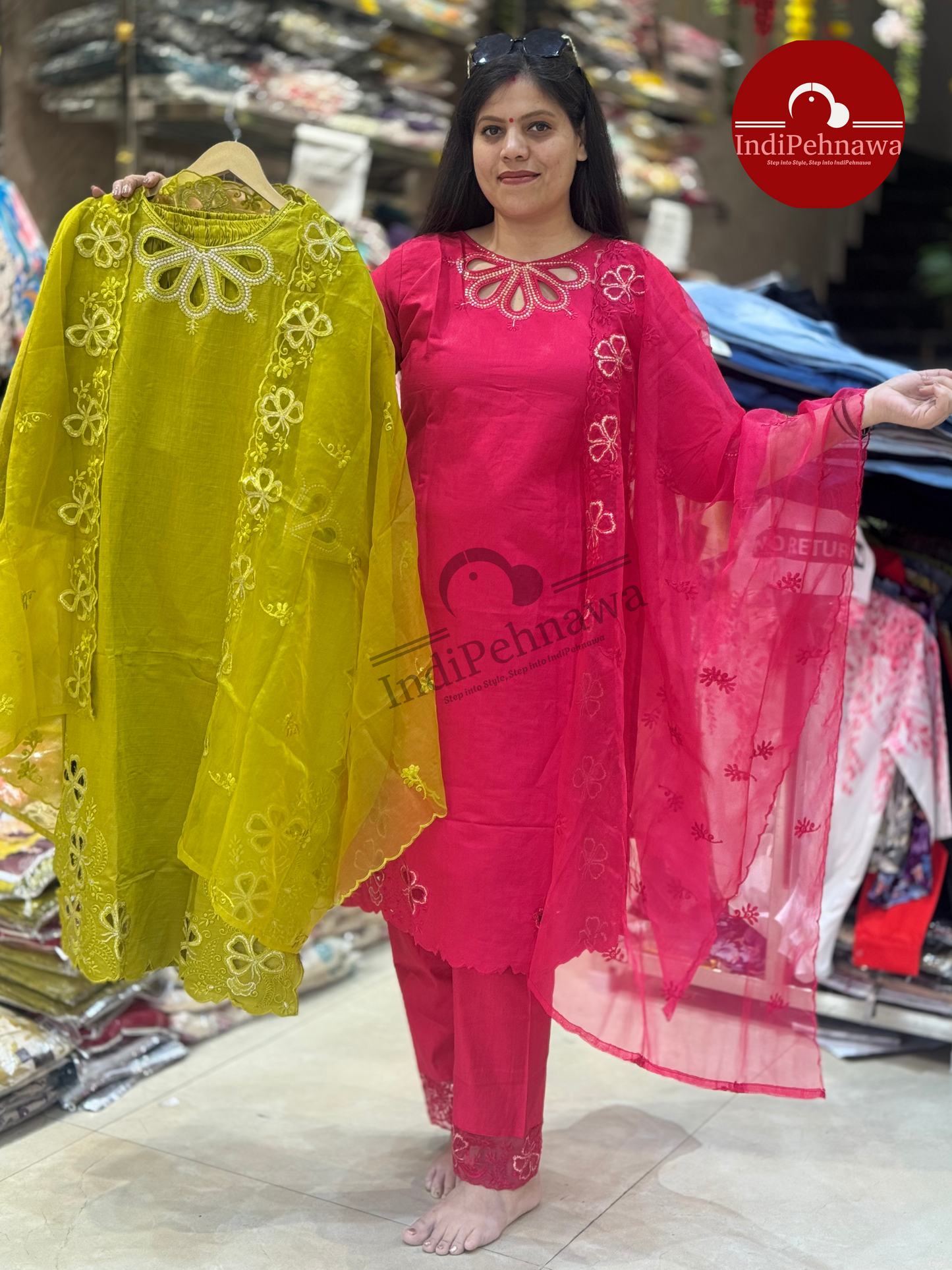 Designer Cut Work Suit