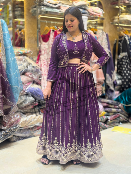 Festive 3-Piece Lehenga Outfit – Elegance for Every Occasion