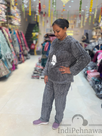 Soft Fur Night Suits for Frosty Nights