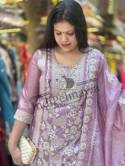 Designer Multi-Thread Embroidered Suits for Parties | Arsh Wardrobe Collection