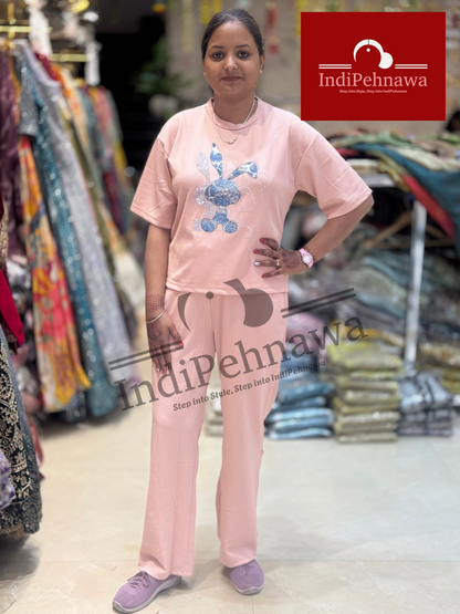 Cotrize Cotton Co-ord Set | Playful Rabbit Print | Trendy & Comfy