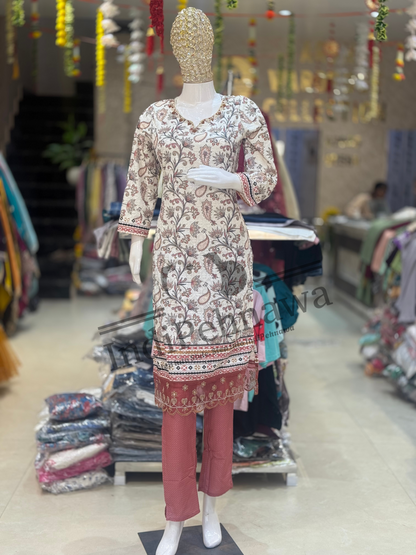 Elegant White Chikankari Suit – Hand-Embroidered Perfection