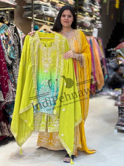 Royal Mirror & Thread Work Suits – Party & Wedding Collection