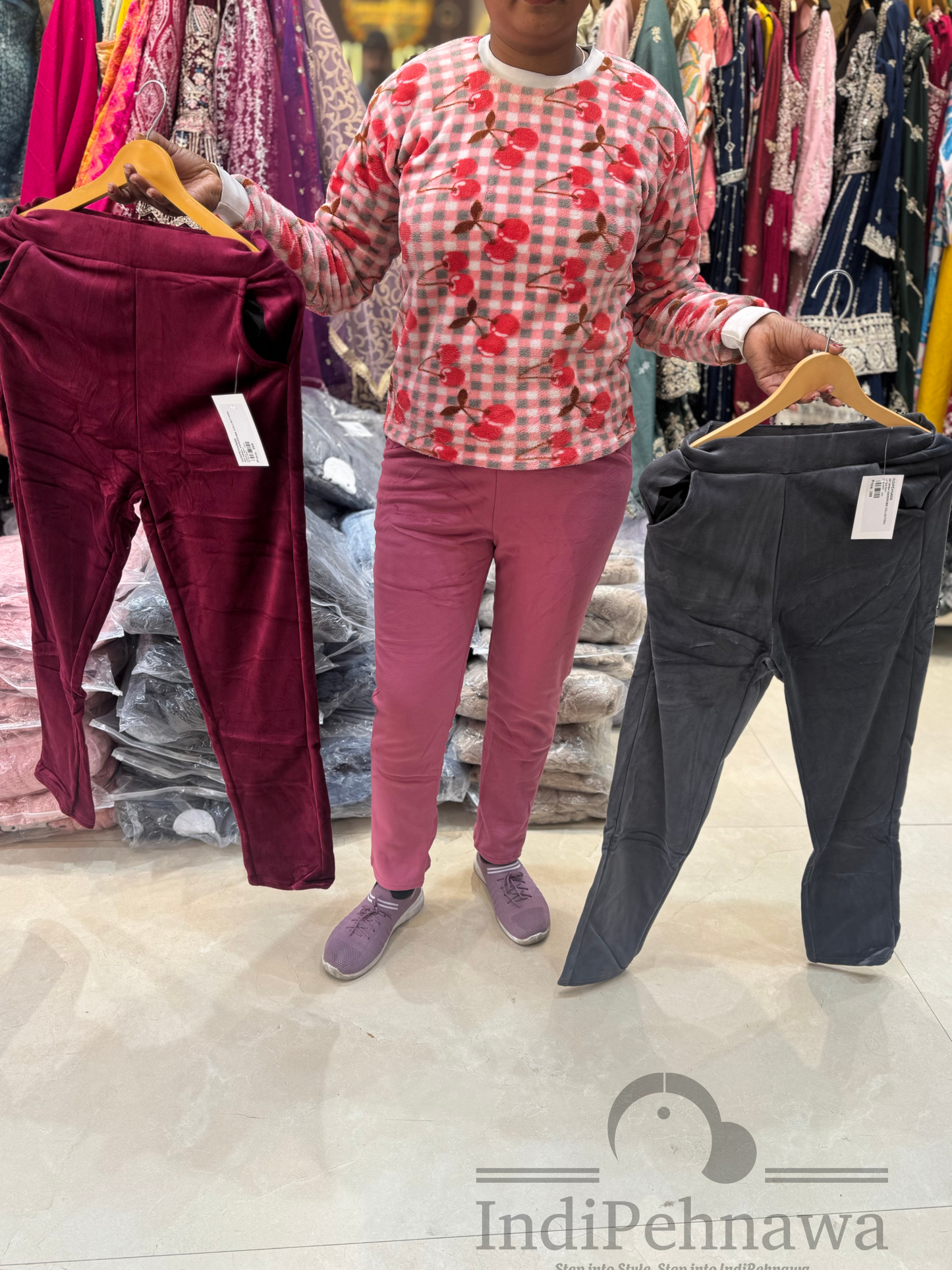 Velvet Fleece Comfy Wear Pants