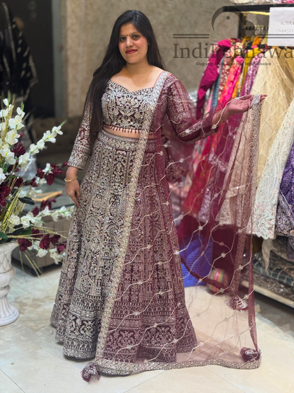Exquisite Heavy Embroidery Bridal Lehenga – Luxury and Tradition Combined