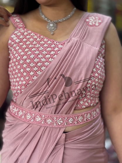 Opulent Elegance: Cutdana Embellished Saree
