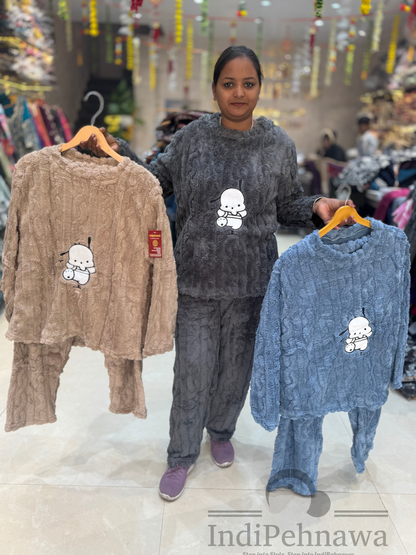 Soft Fur Night Suits for Frosty Nights