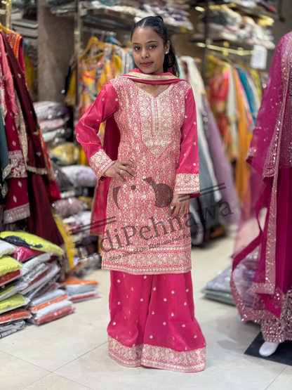 Royal Party Wear Jafa with Handcrafted Tilla Work