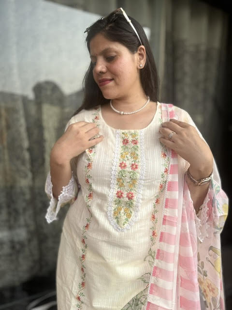 Sanjh-E-Shingar Cotton Suit