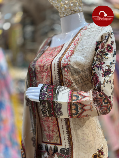 Georgette Glamour Suit – Flowy & Fabulous