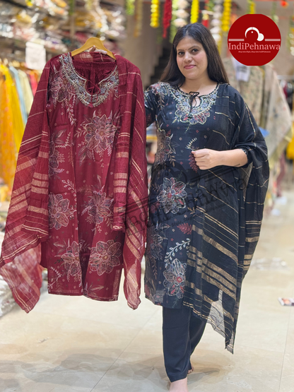 RAKHI SPECIAL DESIGNER HANDWORK 3PC SUIT