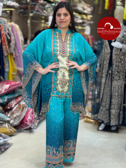 DESINER KAFTAN WITH PLAZO