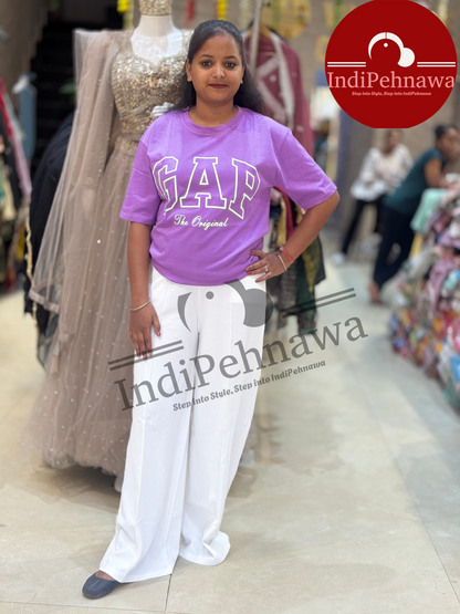 T-SHIRT AND BELLBOTTOM COMBO SUMMER FRIENDLY