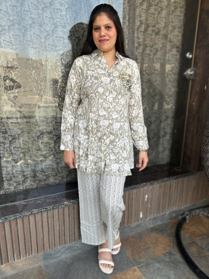 Hand Work Kurta Pant Cordset