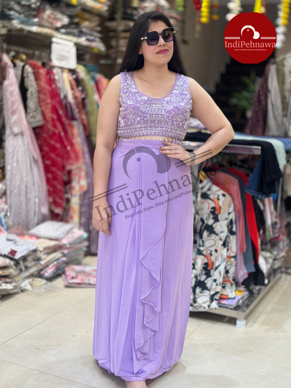 Designer Shrug Choli for Parties – Indo-Western Look