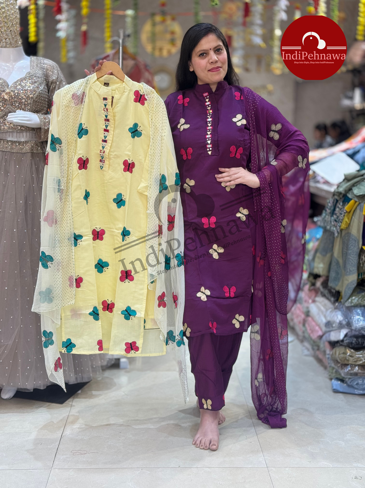 Embroided Titli Suit