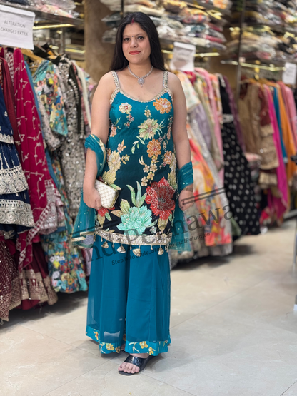 Grand Tilla & Zircon Work Suit – Luxe Ethnic Wear by Indipehnawa