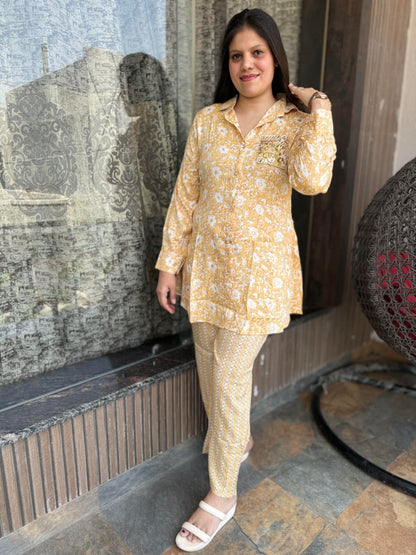 Hand Work Kurta Pant Cordset