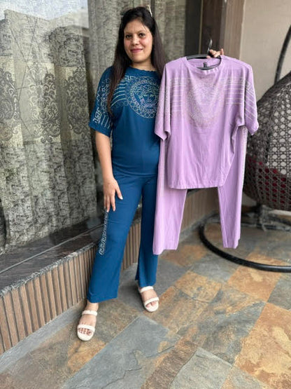 Women's Designer Sirvoski Co-ord Set