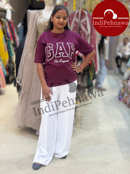 T-SHIRT AND BELLBOTTOM COMBO SUMMER FRIENDLY