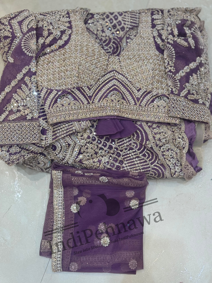 Exquisite Luxury Lehenga with Intricate Pearl Work