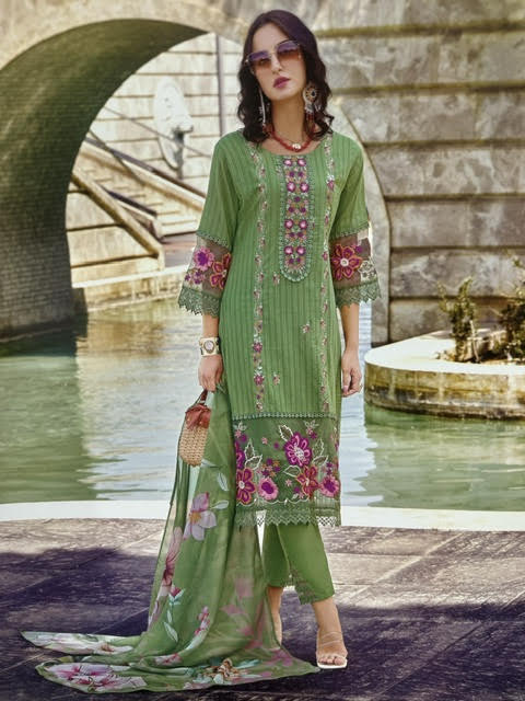 Sanjh-E-Shingar Cotton Suit