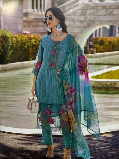 Sanjh-E-Shingar Cotton Suit