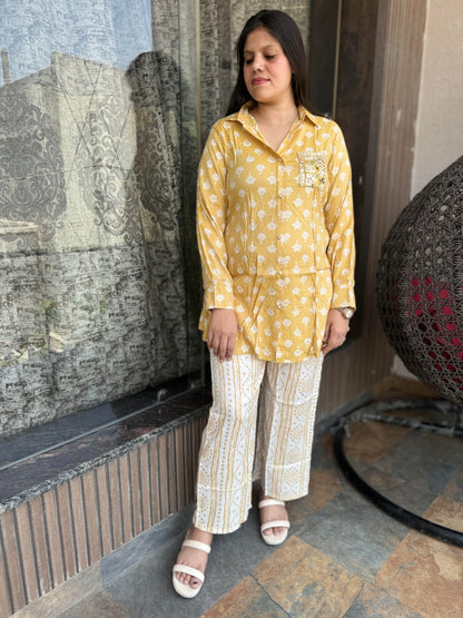 Hand Work Kurta Pant Cordset