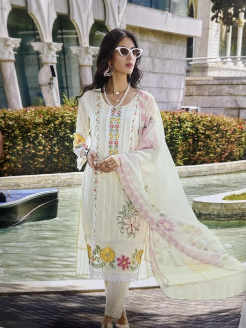 Sanjh-E-Shingar Cotton Suit