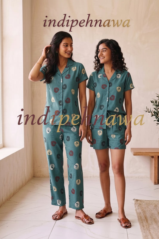 PURE MALAI COTTON 3PC NIGHT SUIT