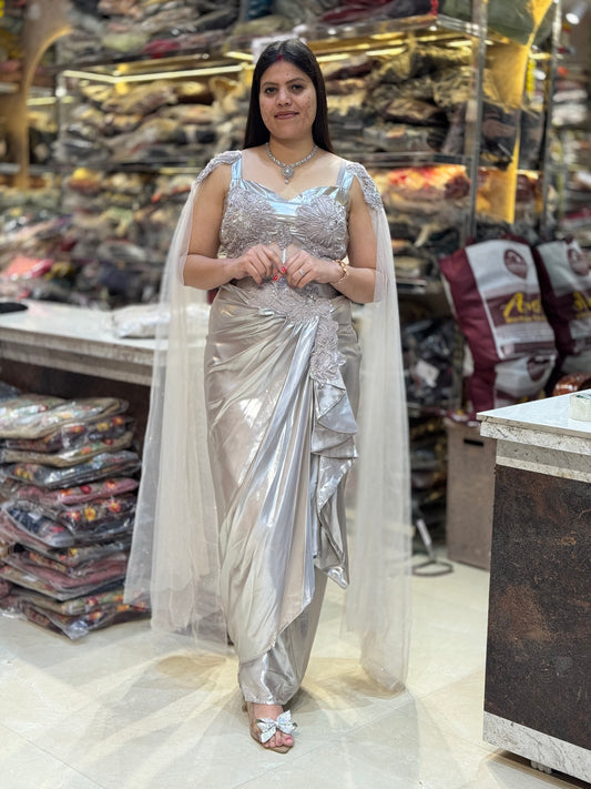 Designer SILVER PLATING outfit with an amazing work