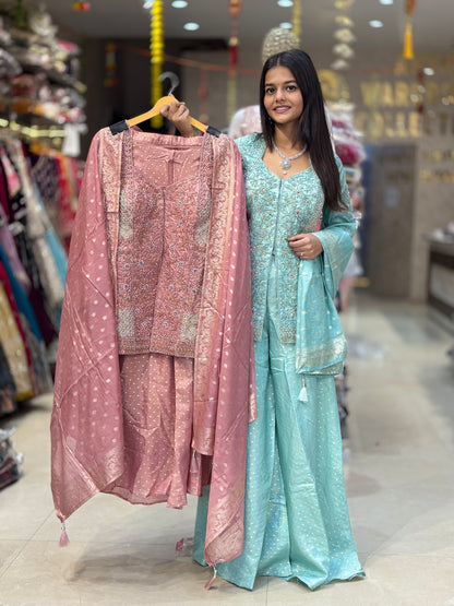 PARTY WEAR FUL TILLA WORK BROKET JAFFA