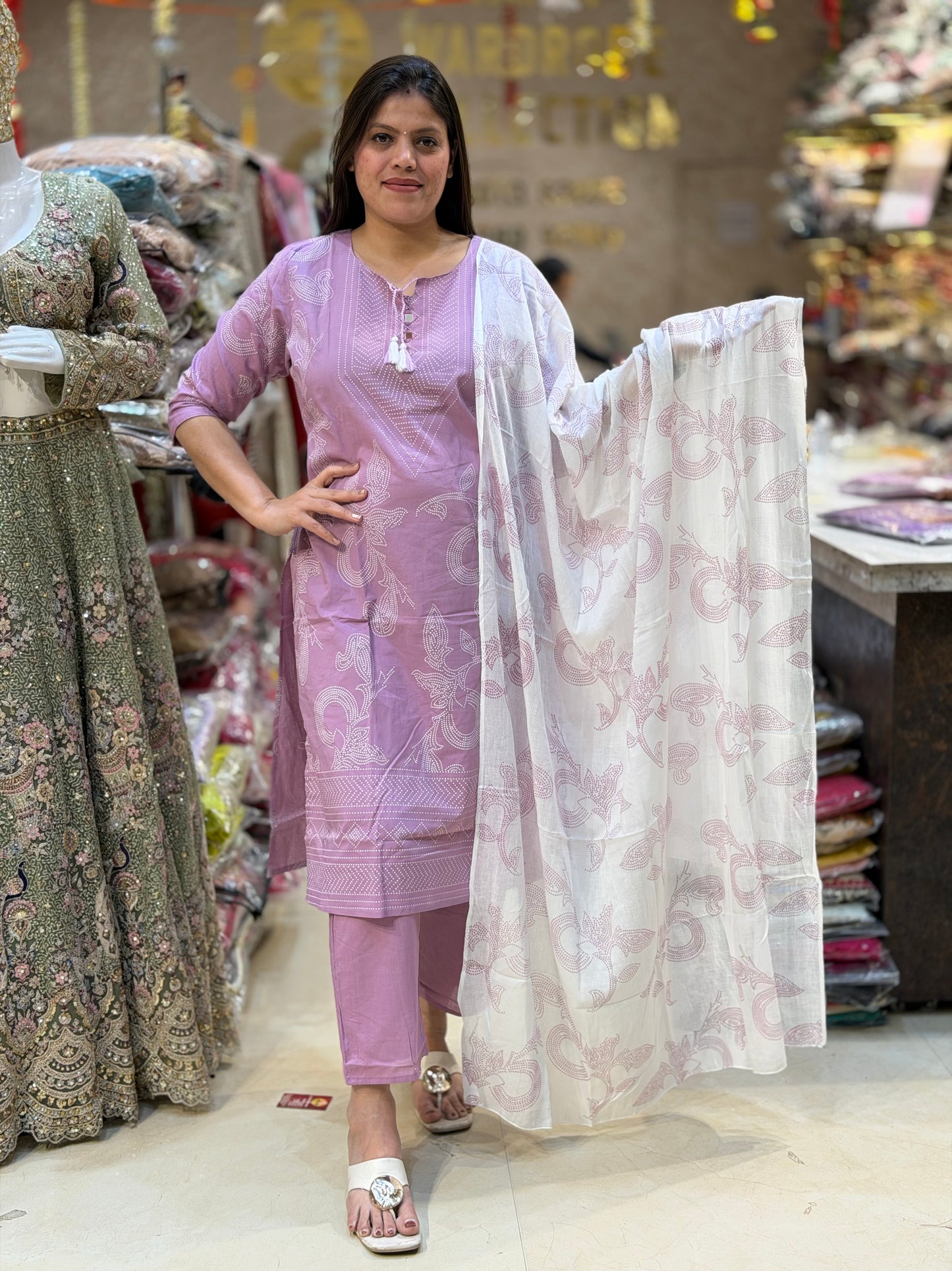 PURE COTTON BANDEJ DESIGN SUIT