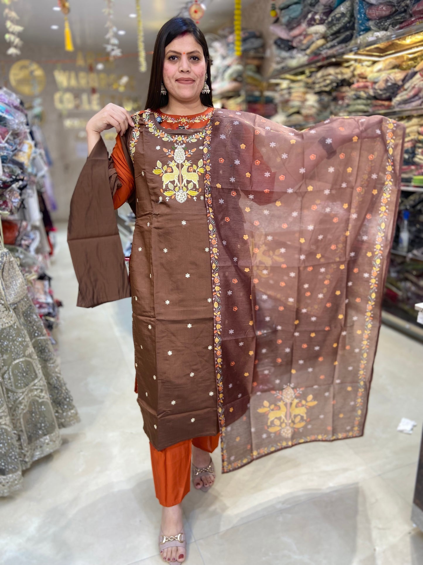 BEAUTIFUL THREAD WORK COTTON SUIT