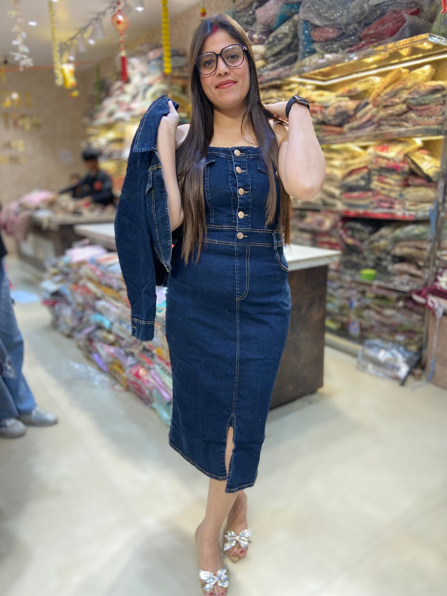 BEAUTIFUL JACKET DENIM DRESS