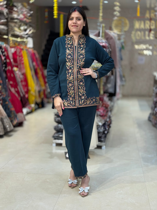 DESIGNER STRAIGHT DUAL VELVET WINTER CORDSET IN PREMIUM