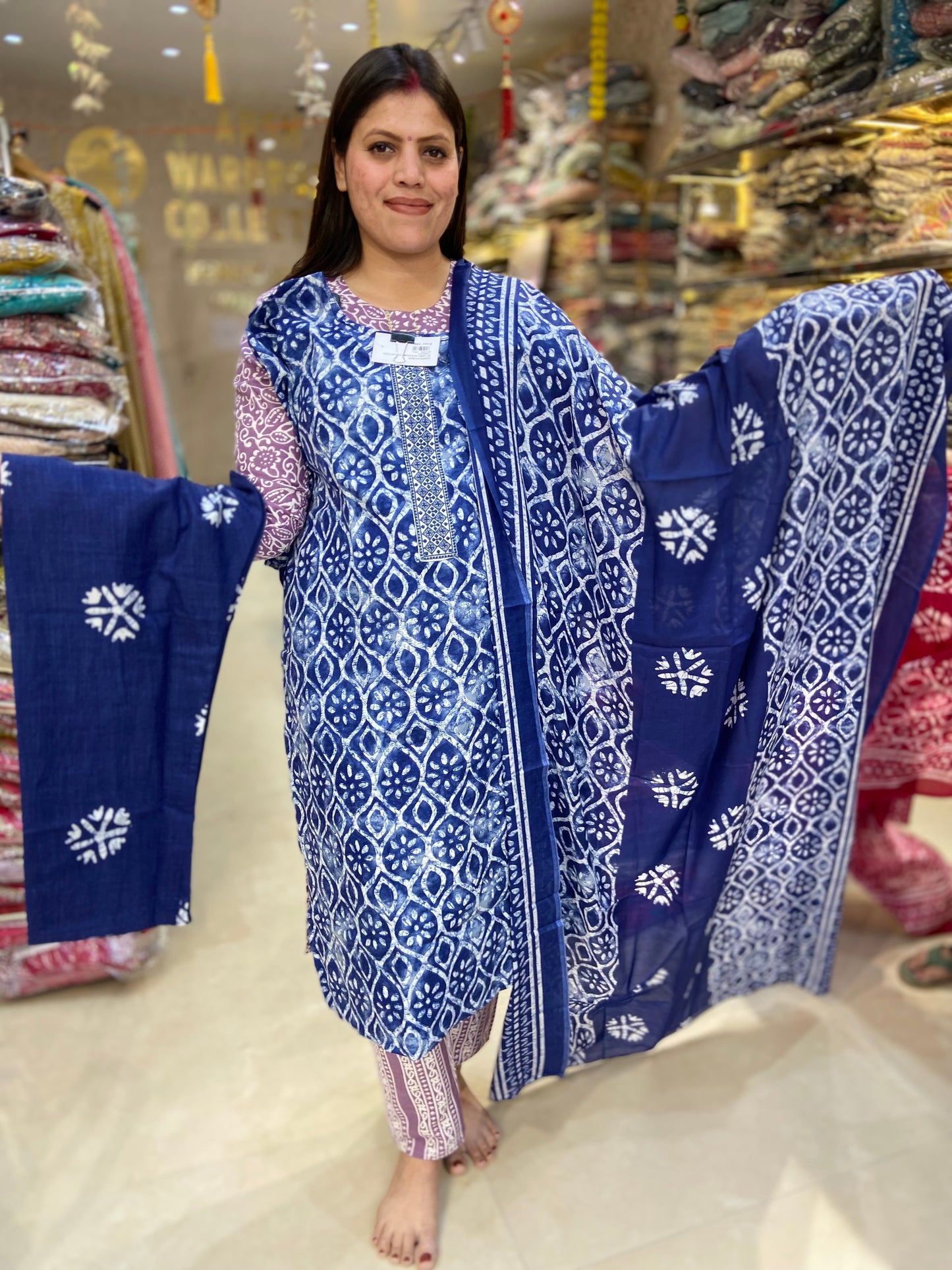 BATIK PRINT PLUS SIZE SUIT(ARTICAL NO-1)