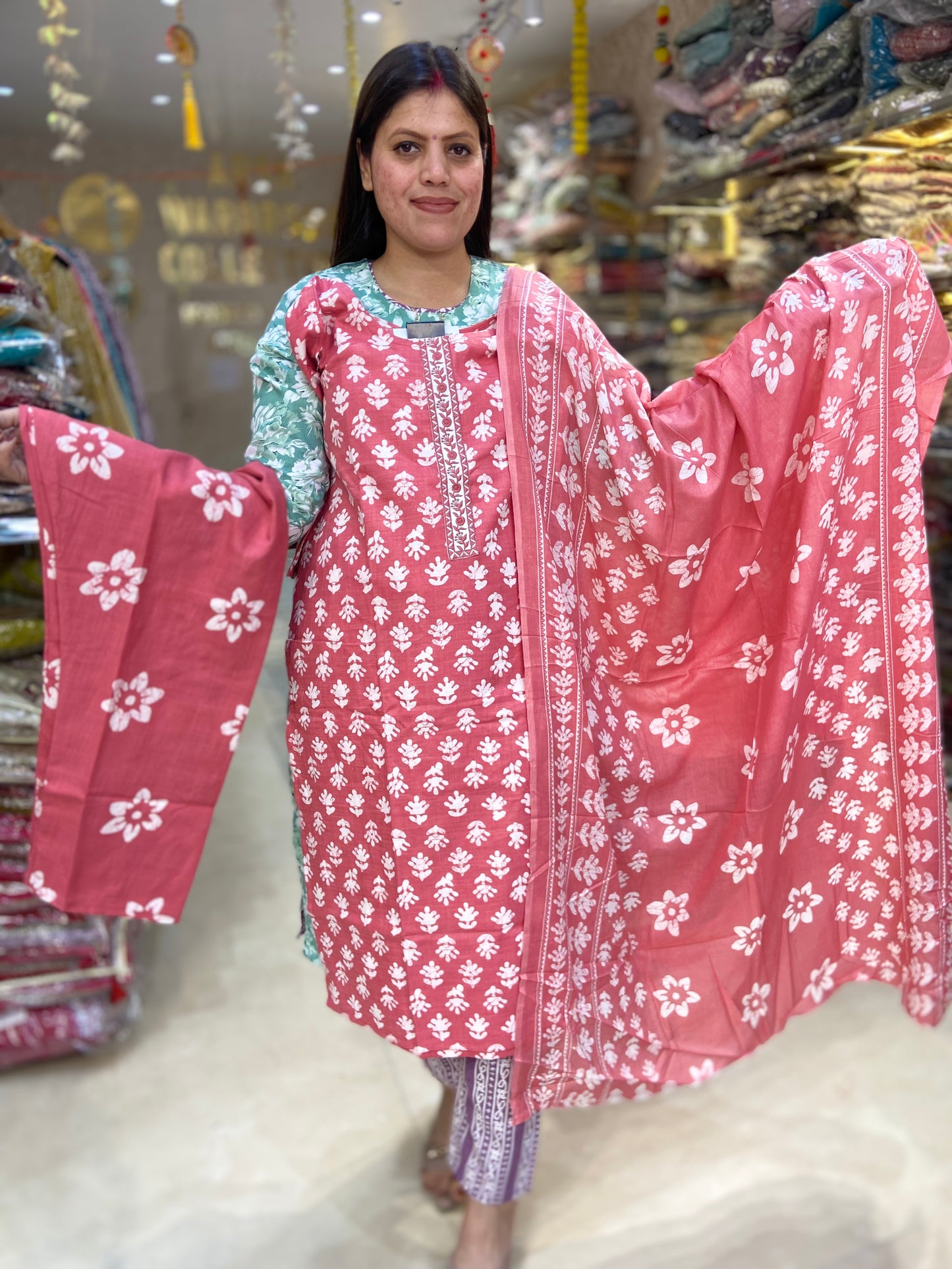 BATIK PRINT PLUS SIZE SUIT(ARTICAL NO-2)